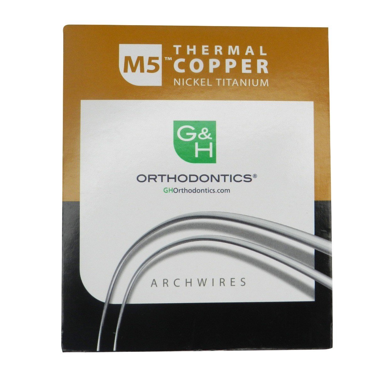 G&H Ortho M5 Thermal Copper Niti Wire Euroform nickel titanium orthodontic wire on a display card