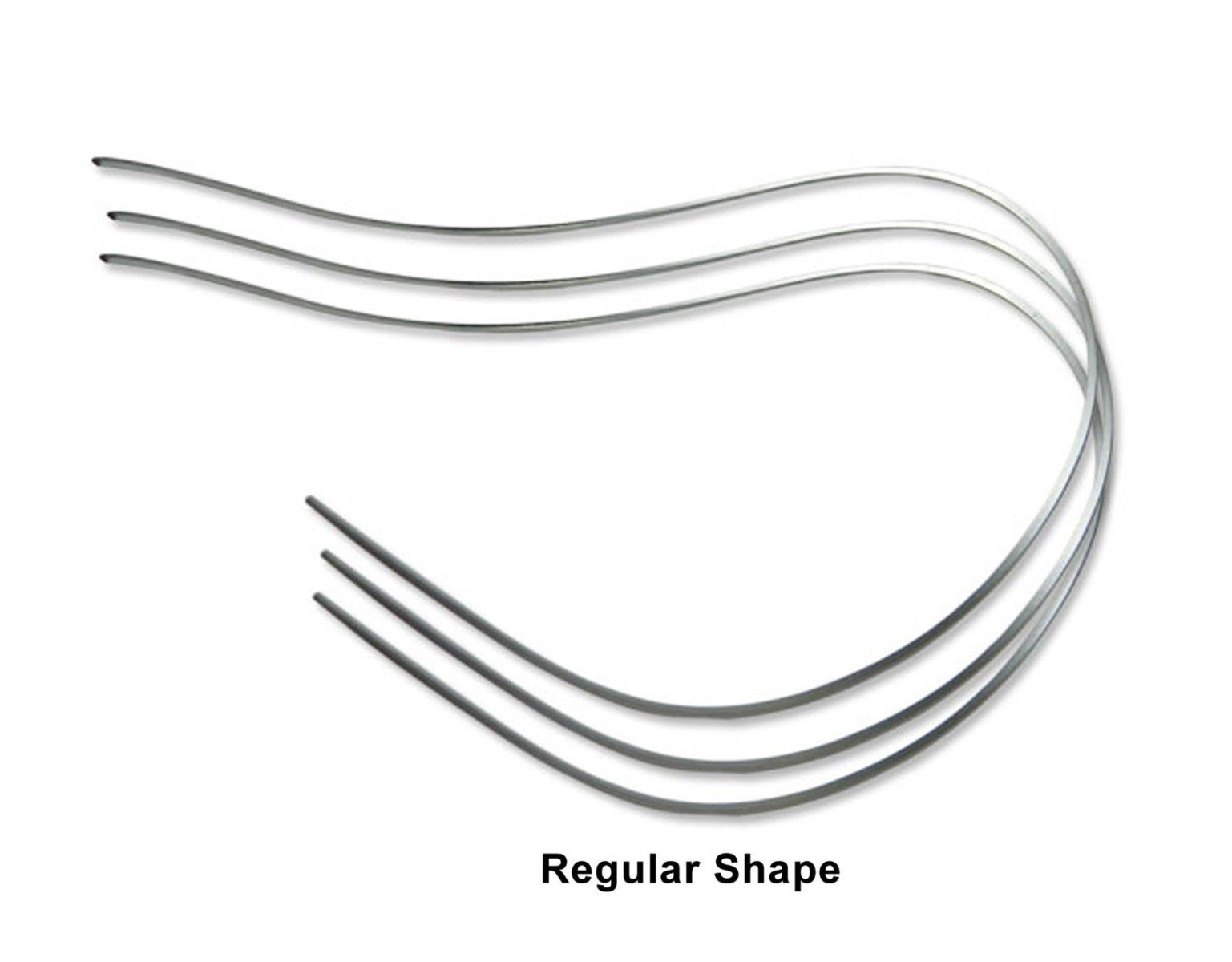G&H Ortho Nickel Titanium Wires, G&H Reverse Curve Niti Regular Wire for orthodontic use, shown in a dental setting.