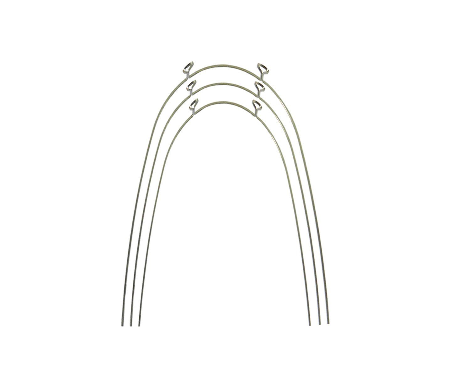 G&H Ortho stainless steel SS keyhole loop wires for orthodontic use, shown in a close-up image.