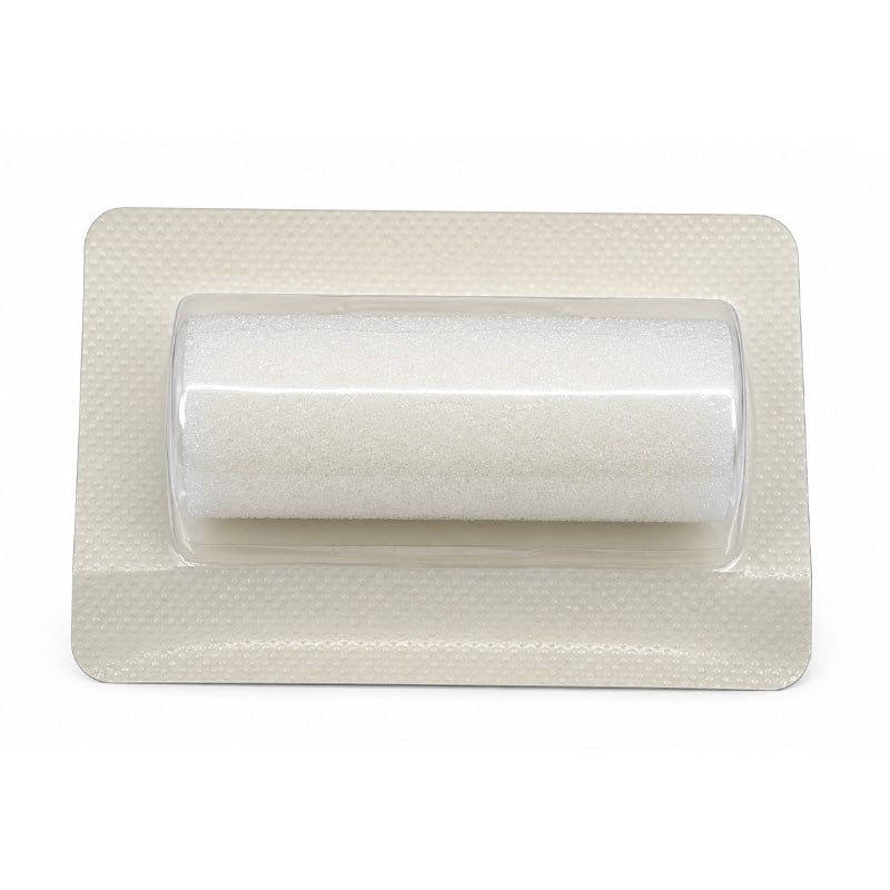 Goodwill Hemosponge tampon, 80x30 mm hemostatic membrane plug, white foam sponge for medical use.