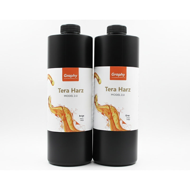 Grey Graphy Resin S-100M for 3D model printing, compatible with Graphy 3D printers and accessories.