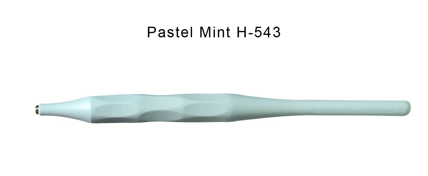 Hahnenkratt ERGOform handles for dental mouth mirrors, diagnostics, anthracite color, ergonomic design for precise dental examinations.