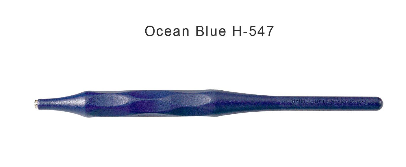 Hahnenkratt ERGOform handles for mouth mirrors used in dental diagnostics, with anthracite ergonomic design.