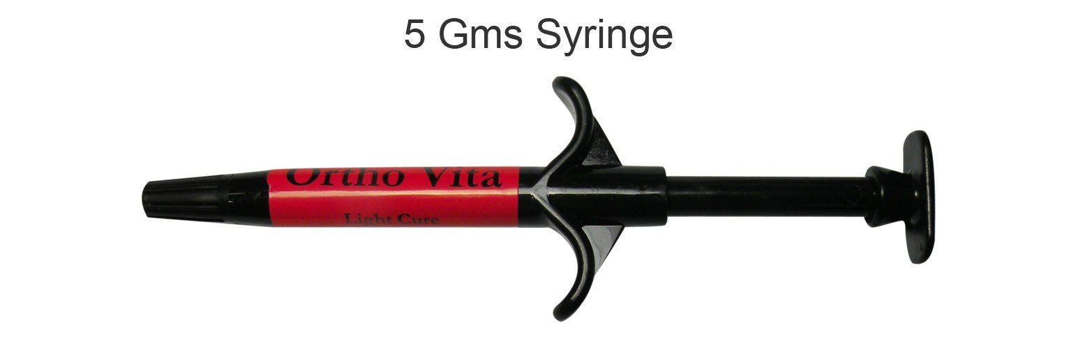 Jaipur Orthodontics Blue Bite Light Cure Blue Band Cement Syringe Kit for orthodontic bonding and cement application.