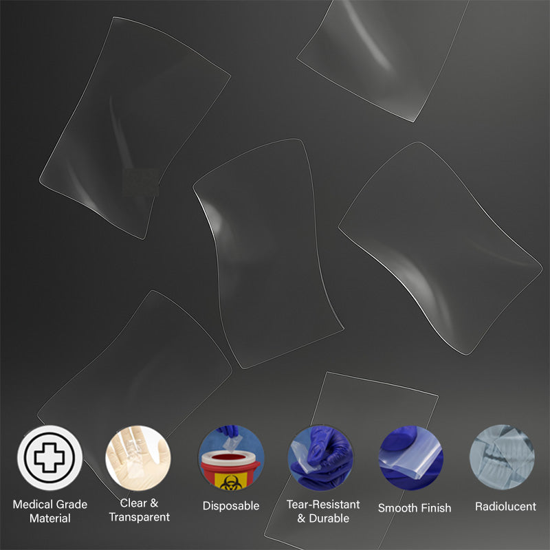 Box of LD OPG Sleeves 500-pack, dental X-ray accessories, clear protective covers for X-ray film by LD Dental Disposables
