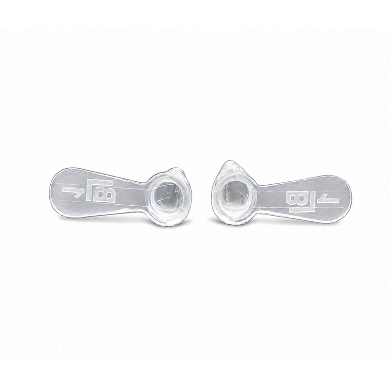 LD Pedo Strip Crown 2-pack in A1 shade, adult and pediatric dental crowns from LD Dental Disposables, shown on upper right tooth.