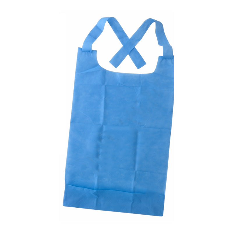 LD Dental Disposable Non-Woven Bibs with tie, set of 10, used as patient bibs, tray covers, and PPE in dental clinics.