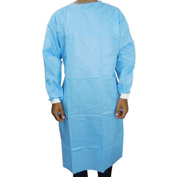 LD Dental Disposables Surgeon's Gown, PPE kit with patient bibs, tray paper, towel, and tray cover for dental procedures.