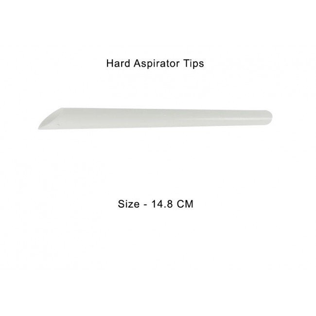 LD Hard Aspirator Tips for dental aspirators, durable plastic tips designed for effective patient suction and comfort.