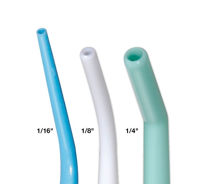 LD Surgical Aspirator Tips in white, dental disposable aspirator tips designed for dental procedures.