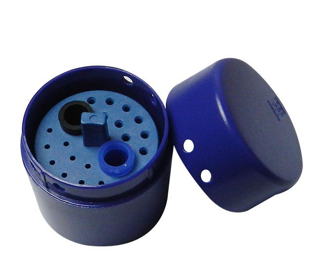 Round LD Endo Box 26 bur accessory from LD Dental Disposables, used for endodontic procedures in dental treatments.