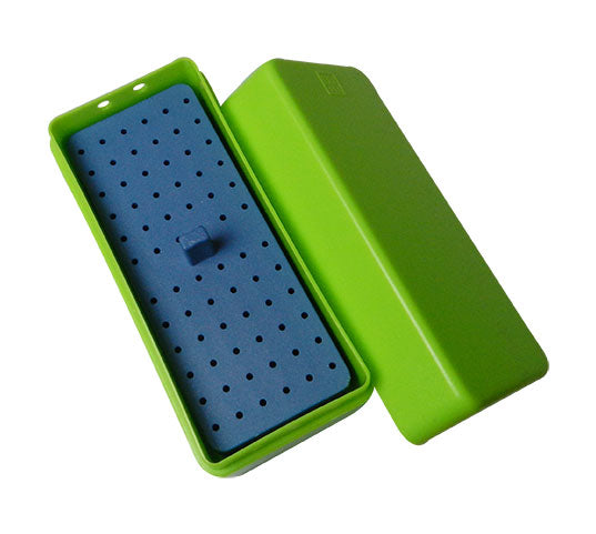 LD Dental Disposables autoclavable rectangular endo box for bur accessories, 72-count, used for dental endodontic procedures.