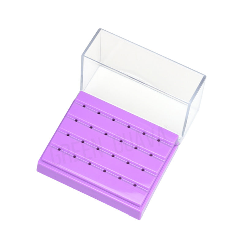 LD Dental Disposables bur holder with 24 holes, designed for organizing dental burs in professional dental practice.