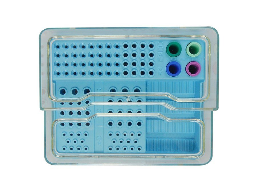 LD Multifunction Endo Organizer Box S023 for dental bur accessories, compact and organized storage solution for dental tools.