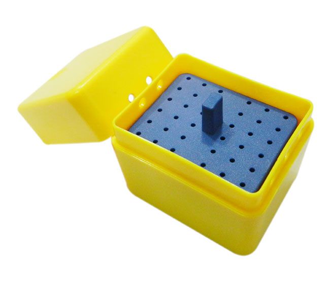 LD Dental Disposables LD Rectangular Endo Box G-36, bur accessories container for endodontic procedures.