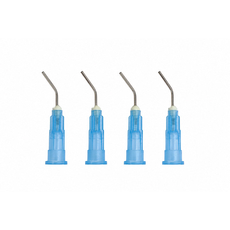 LD Pre-Bent Dispensing Tips for composites, dental disposable tips in a pack of 100, designed for precise composite application.