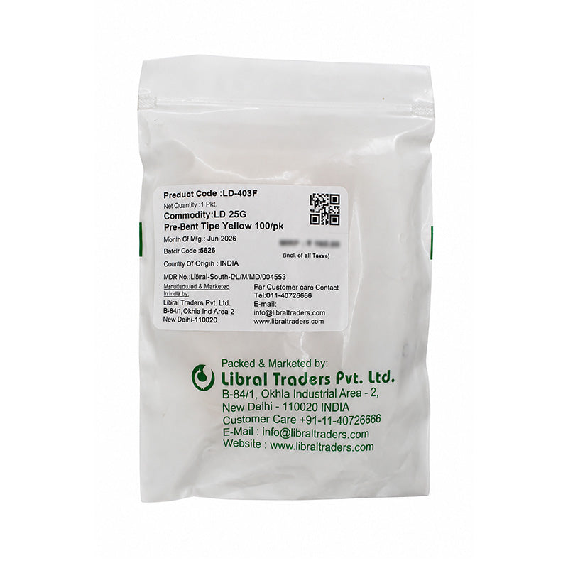 Set of 100 LD Pre-Bent Dispensing Tips for composites, compatible with dental procedures, from LD Dental Disposables.