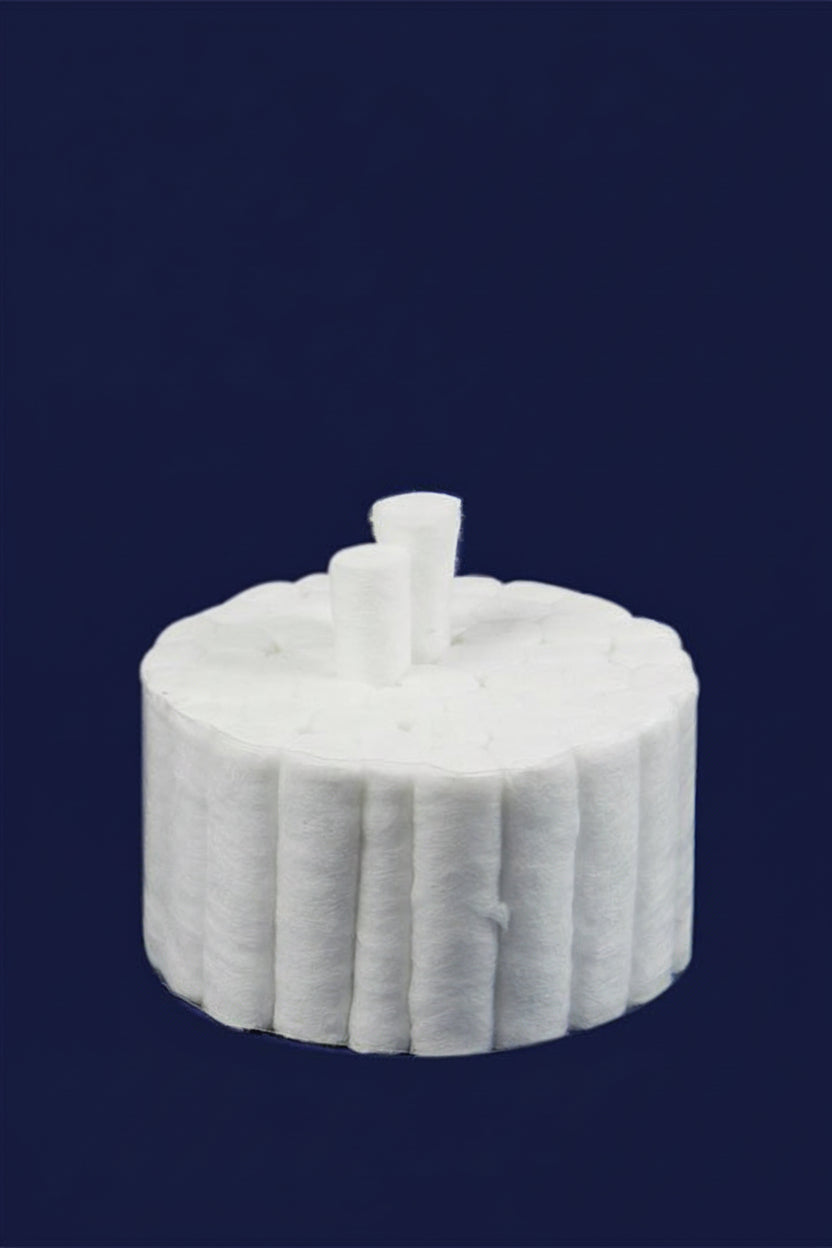 LD Dental Disposables cotton dispenser with assorted LD disposable cotton rolls, 1000-pack for dental and medical use