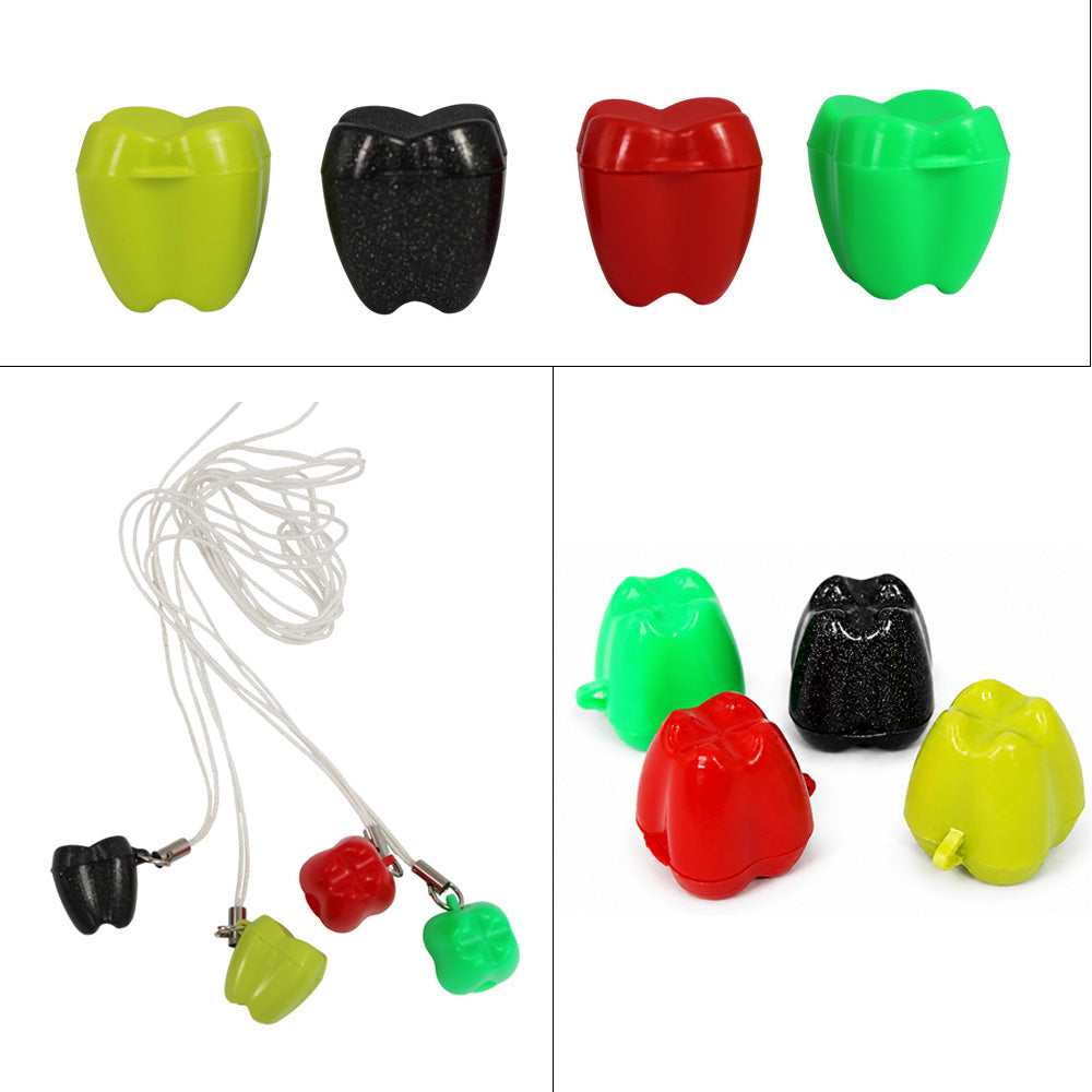 Set of 10 LD Dental Disposables Teeth Saver Boxes for storing dentures and retainers, compact and easy to use.