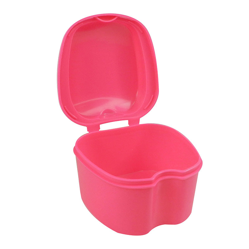 Assorted LD Denture & Retainer Boxes in a 10-pack, compact plastic storage cases for dental appliances.