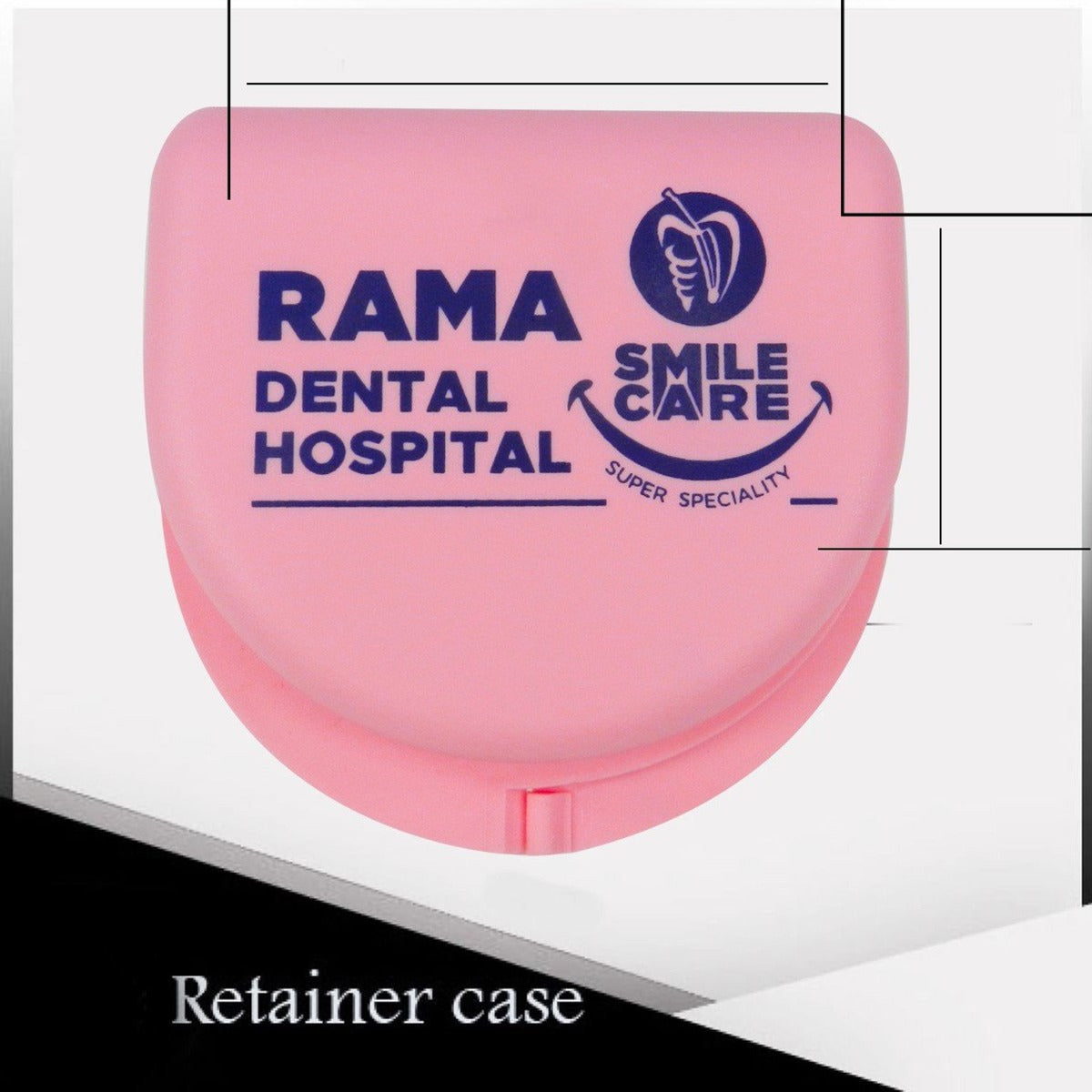Assorted LD Dental Disposables medium retainer and denture boxes, compact storage containers for dental appliances.