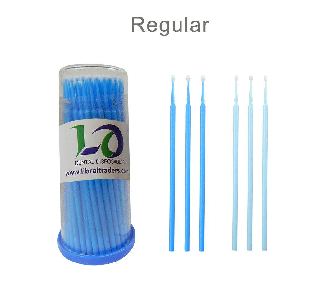 LD Disposable Micro Applicators used with dispensing guns and mixing tips for precise dental application and micro placement.