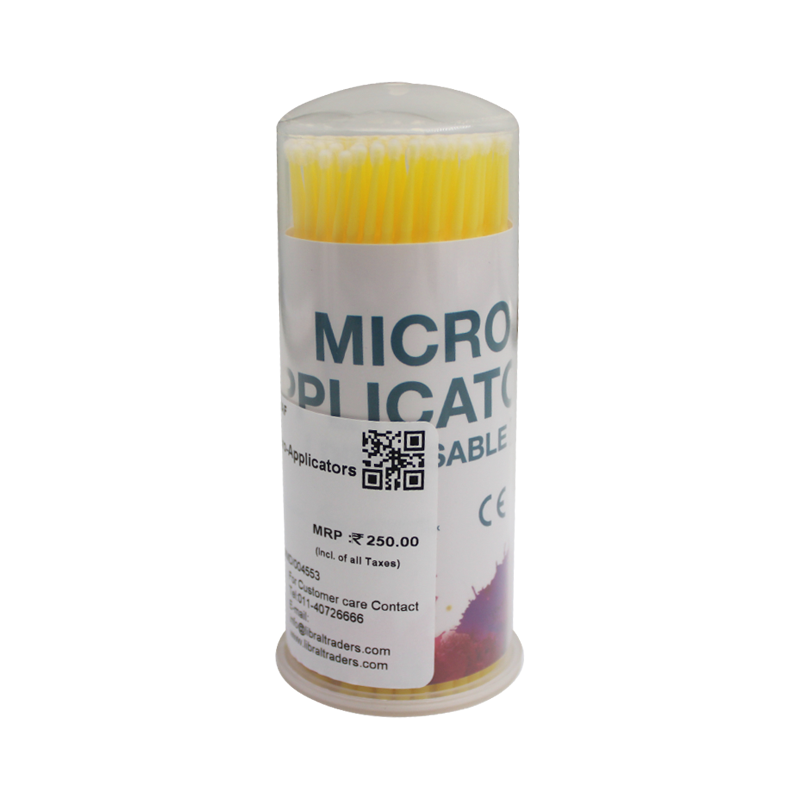 LD Disposable Micro Applicators used with dispensing guns and mixing tips for precise dental application and procedures.