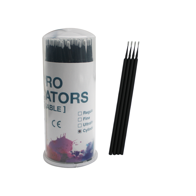 LD Disposable Micro Applicators for dental use, ultrafine micro applicators with dispensing guns and mixing tips.