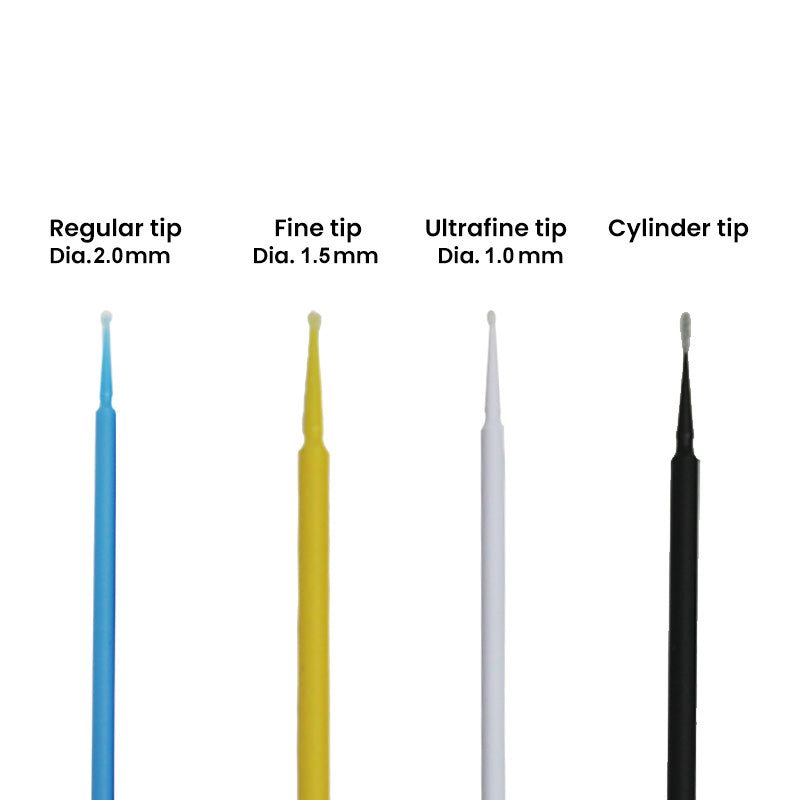 LD Dental Disposables micro applicators used with dispensing guns and mixing tips for precise dental applications.