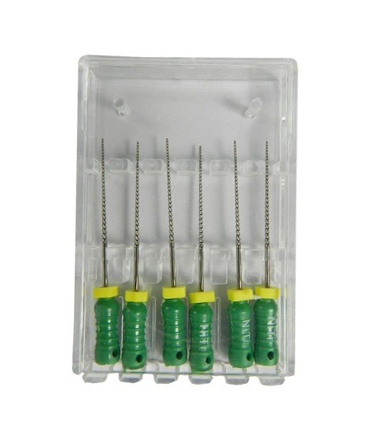 LD Dental Disposables LD K Files, endodontic endo instruments, size 10, NITI, 21mm length, for root canal procedures
