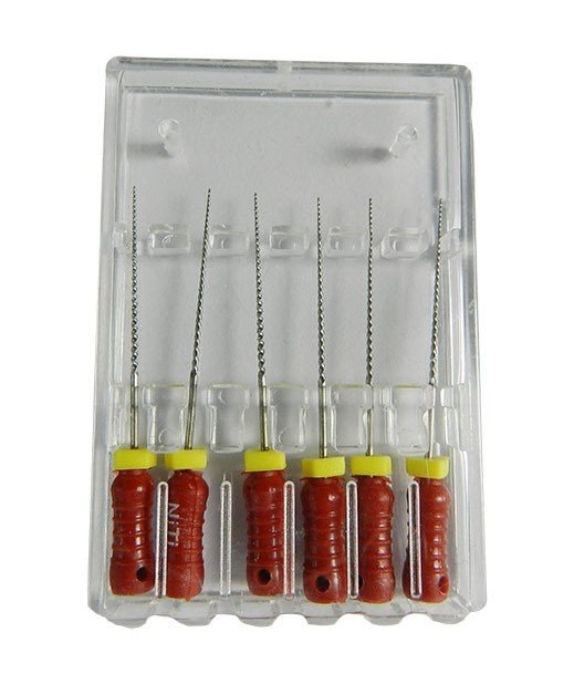 LD K Files endodontic instruments by LD Dental Disposables, size 10, Niti, 21 mm length for root canal treatment.