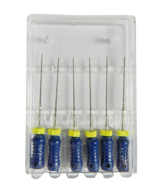 LD K Files endodontic instrument by LD Dental Disposables, size 10, NITI, 21 mm length, used for root canal procedures.