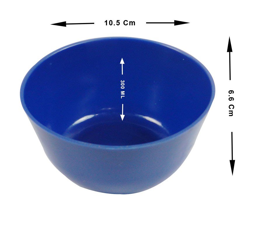 Small LD Dental Disposables mixing bowl, 300 ml capacity, used for dental impression trays and materials.