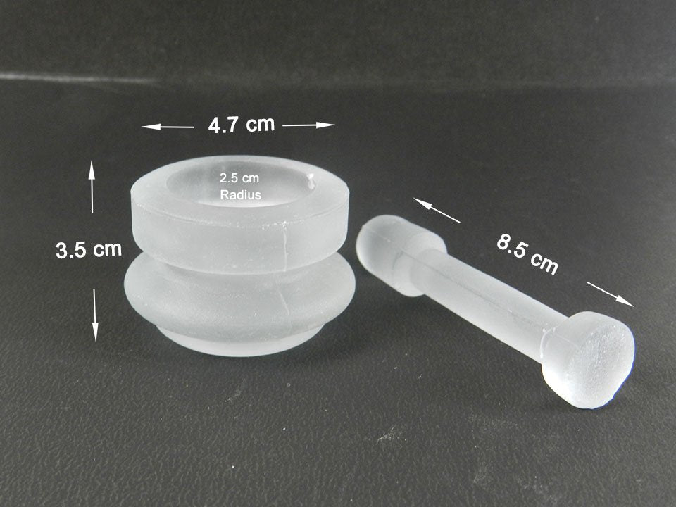 LD Mortar and Pestle Set for dental impression trays, durable LD brand impression materials, used for precise dental mixing.