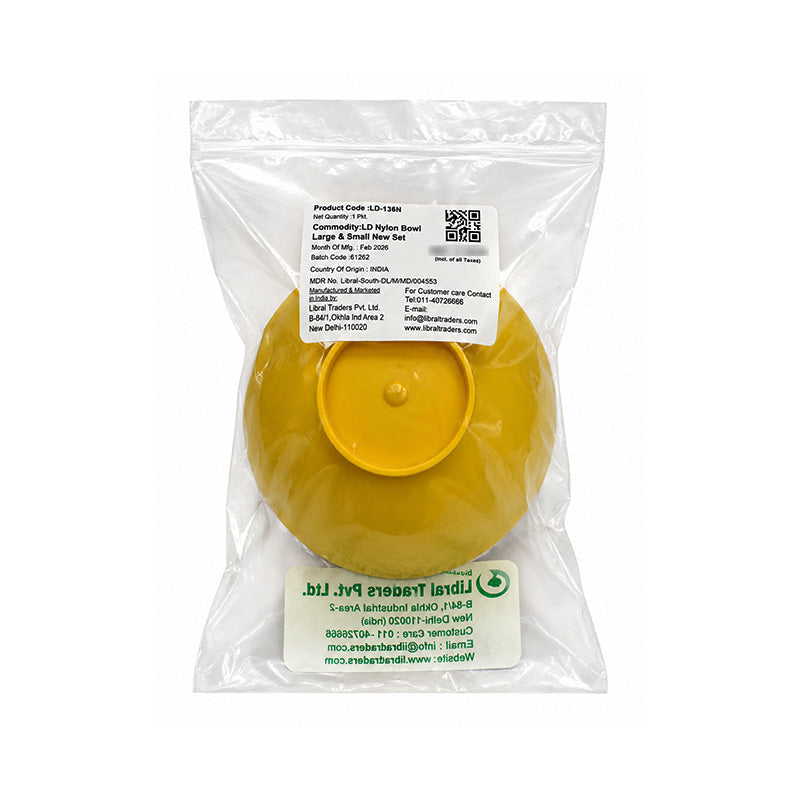 LD Dental Disposables nylon small and large bowl set, impression trays and materials for dental procedures.