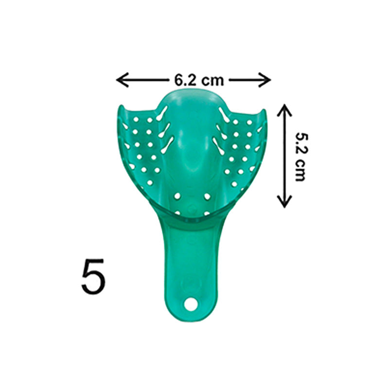 Set of 10 LD Venus Premium Dental Autoclavable Impression Trays for dental impressions, made by LD Dental Disposables.