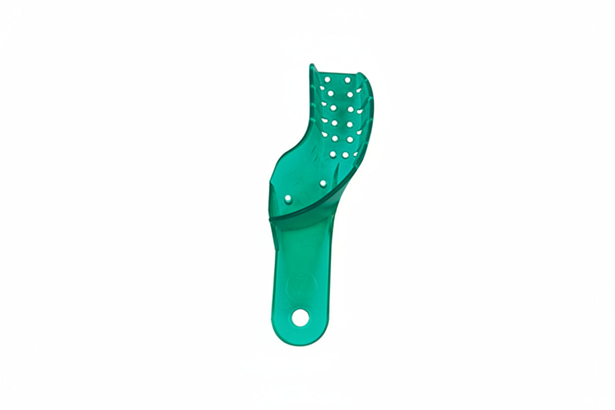 Set of 10 LD Venus Premium Dental Autoclavable Impression Trays, dental impression trays and materials for dental procedures.