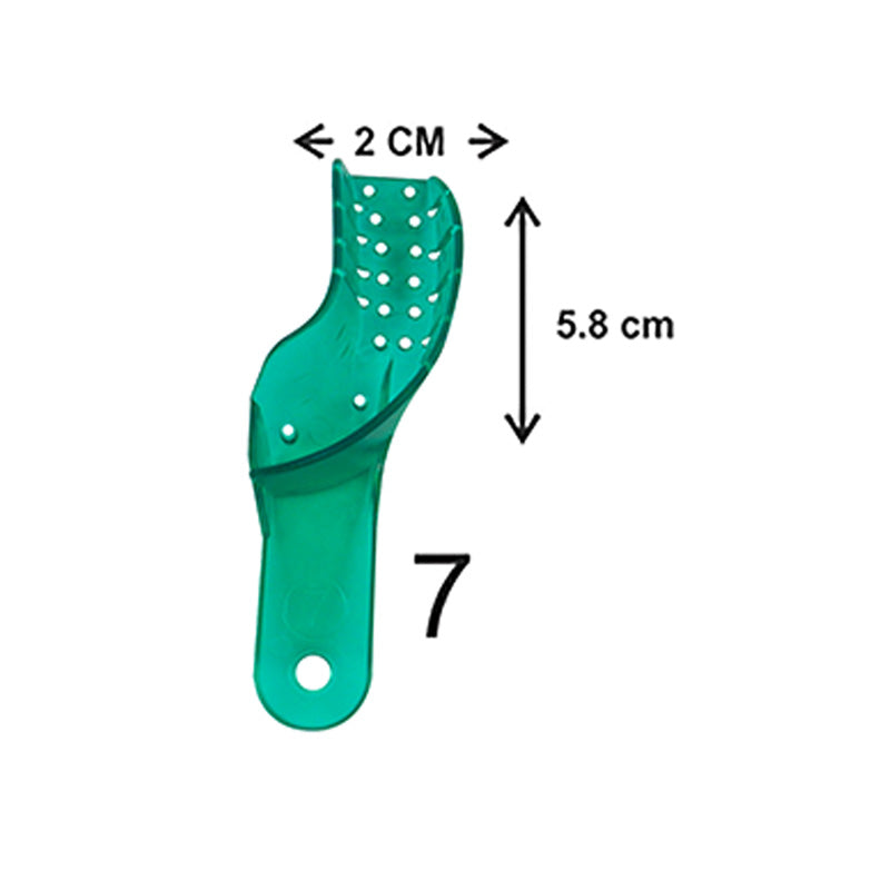 Set of 10 LD Venus Premium Dental Autoclavable Impression Trays, dental impression trays and materials for dental procedures.