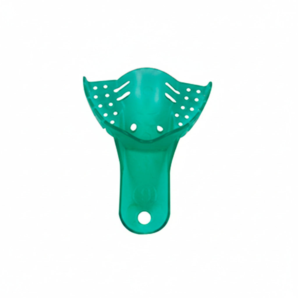 Set of 10 LD Venus Premium Dental Autoclavable Impression Trays for dental impressions, made of durable, sterilizable material.
