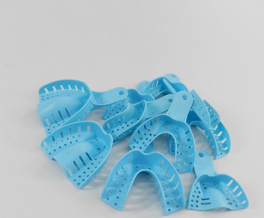 LD Venus Dental Eco autoclavable impression tray for upper teeth, durable plastic tray for dental impressions.