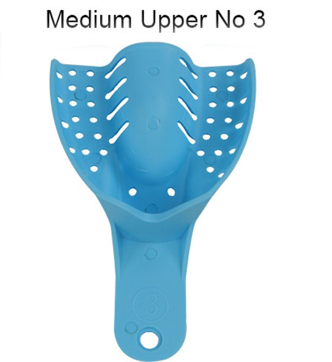 LD Venus Dental Eco autoclavable impression tray for upper teeth, made of durable material, used for dental impressions.