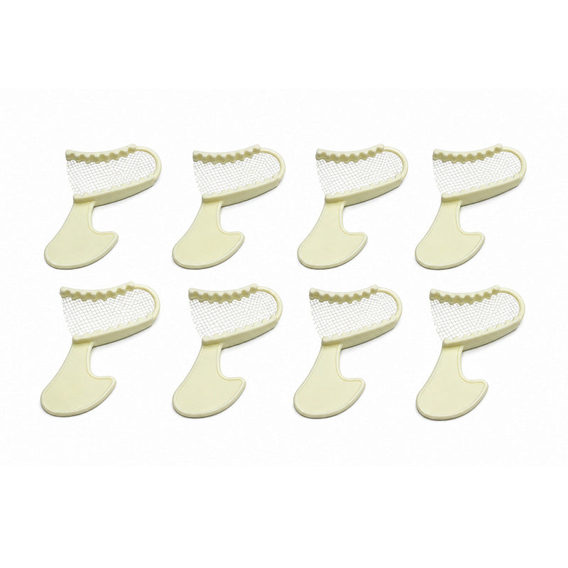 Set of 50 LD Bite Registration and Impression Trays for dental impressions, small and half-posterior style from LD Dental Disposables.