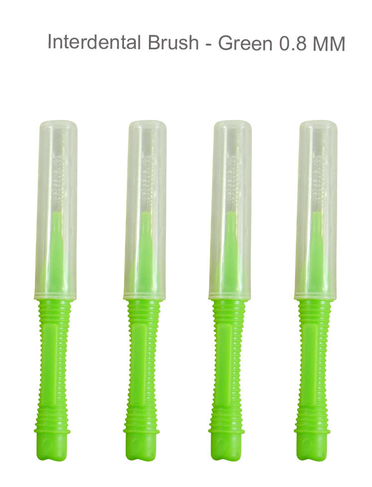 LD Ultra Interdental Brush 32-pack, yellow color, with 0.4mm bristles, designed for effective interdental cleaning.
