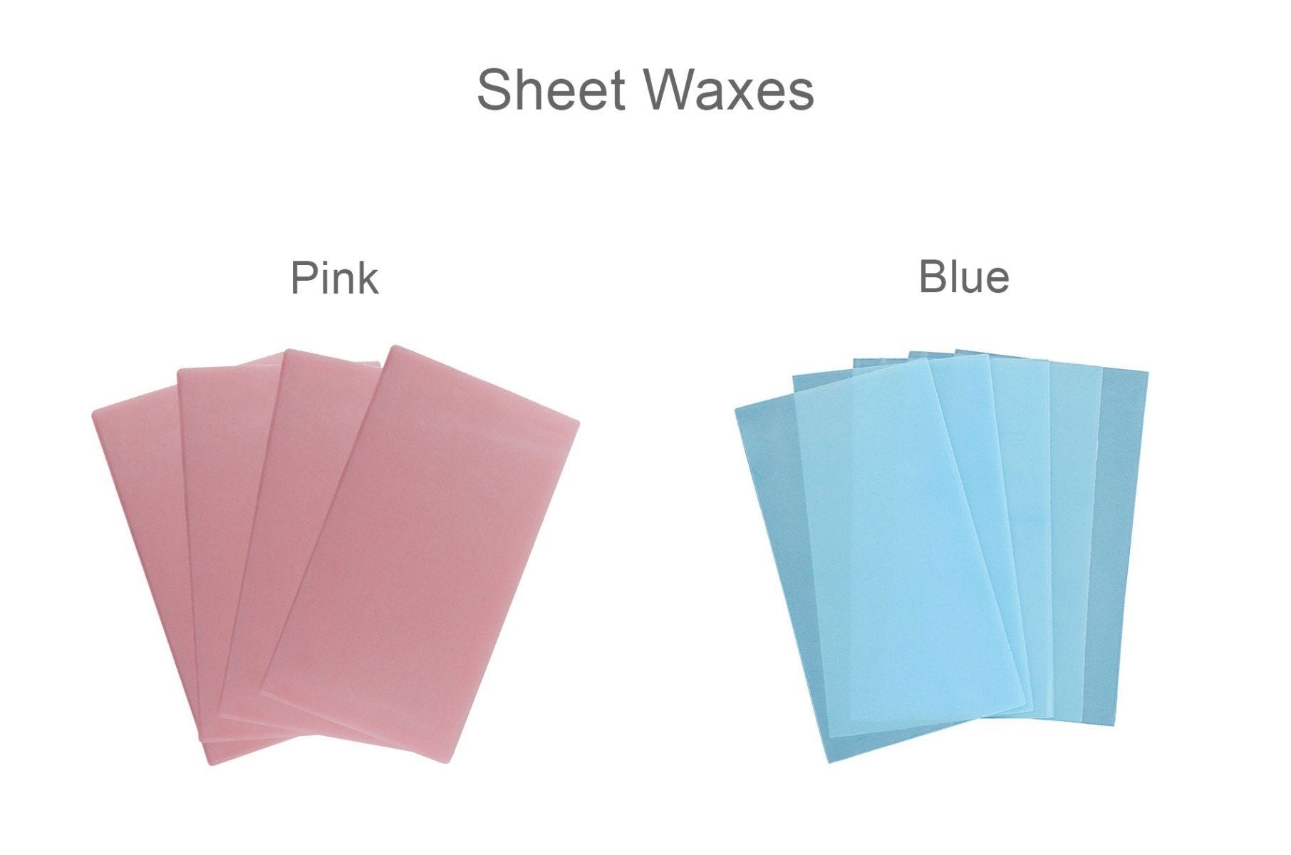Pink LD Dental Sheet Waxes, 170x95mm, laboratory dental product from LD Disposables, used for dental laboratory applications.