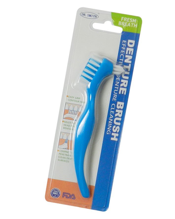 LD Denture Brush, manual tooth brush by LD Dental Disposables, designed for effective cleaning of dentures.