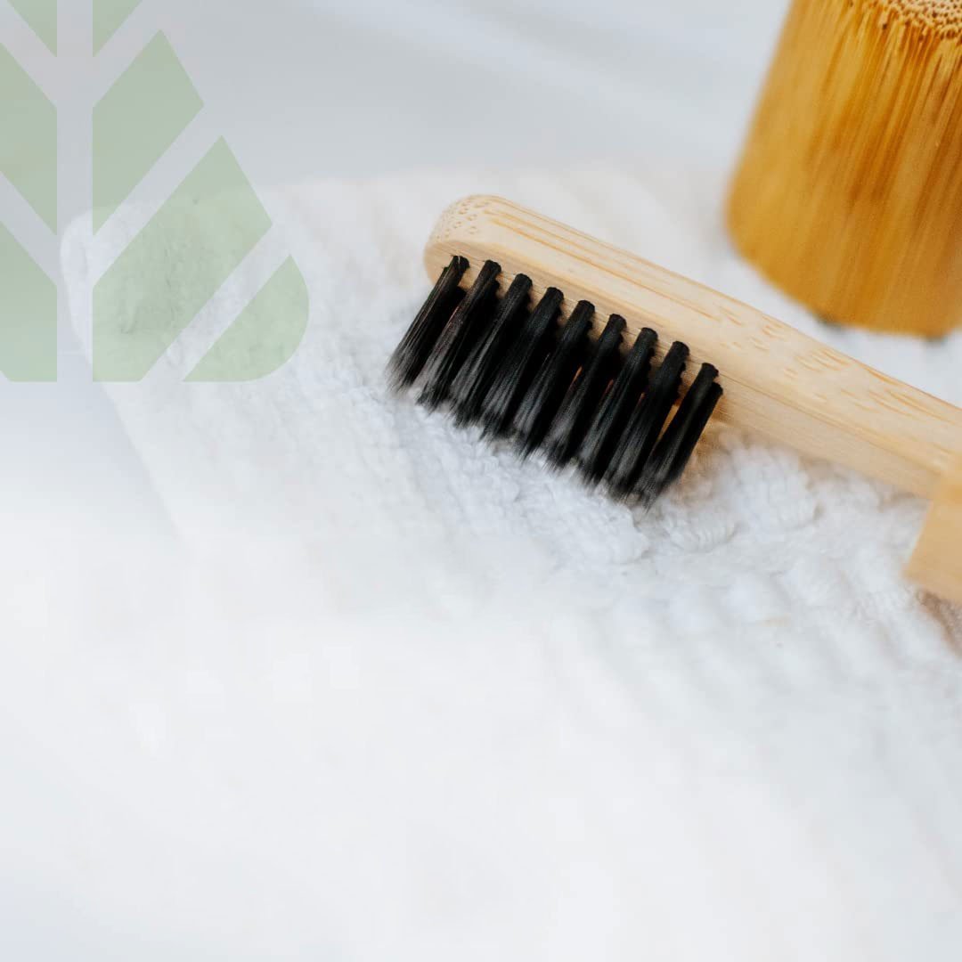 LD Orthodontic Bamboo Toothbrush, a manual toothbrush with orthodontic bristles, made by LD - Dental Disposables.