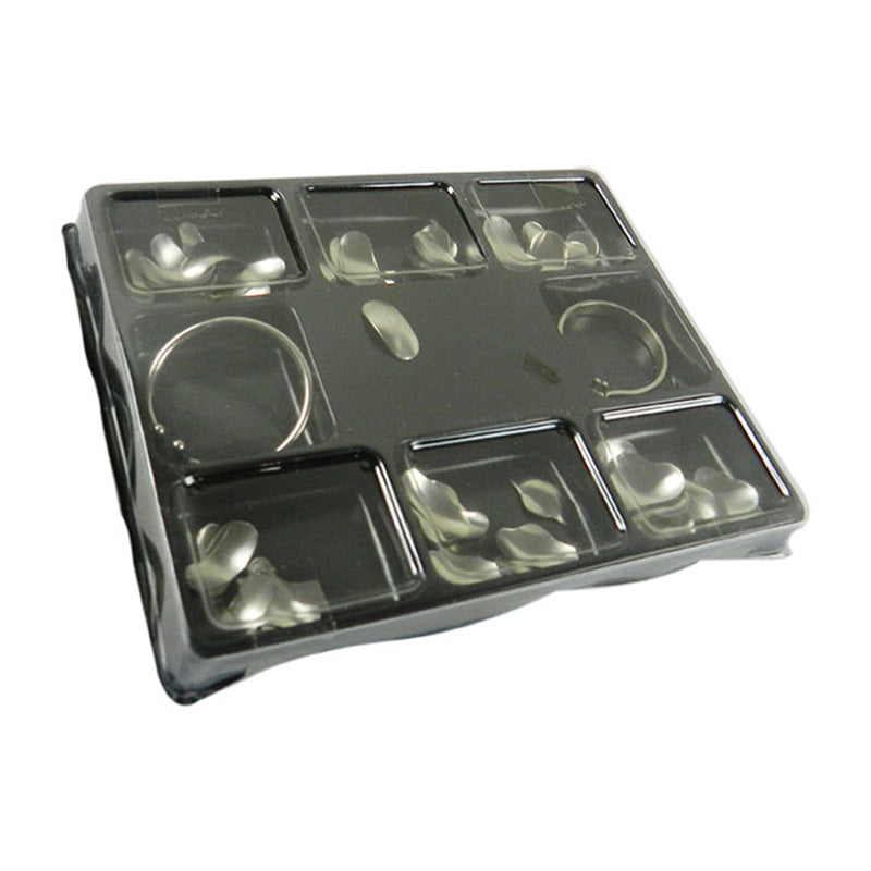 LD Dental Disposables LD Sectional Matrix Band System Kit, dental matrix bands for restorative procedures, with various band sizes.