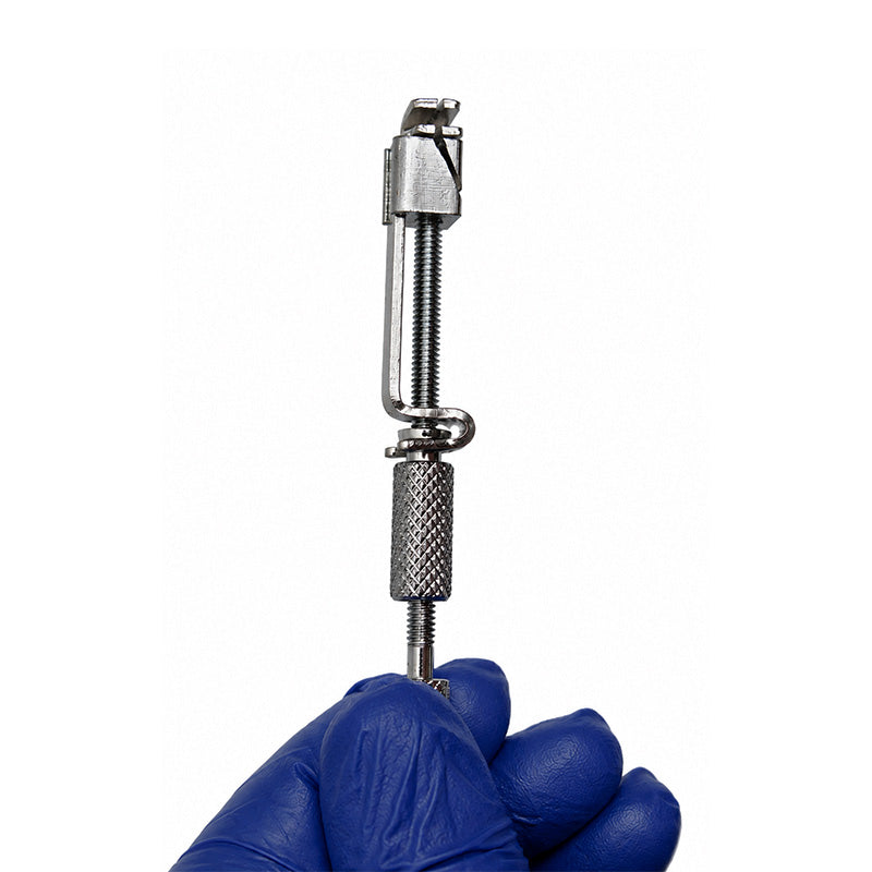 LD Dental Disposables Tofflemire Retainer with Matrix Bands for dental cavity restoration, shown with metal retainer and bands.