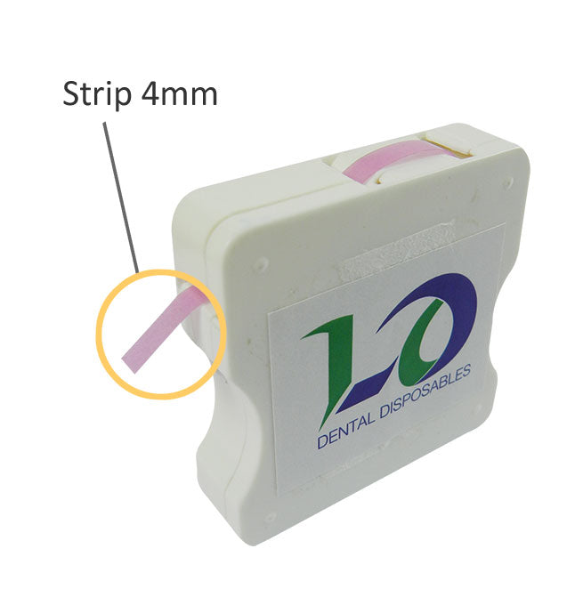 LD Dental Polishing Strips 4mm Medium, 6 meters, for preventive dentistry, featuring disposable, flexible polishing strips.