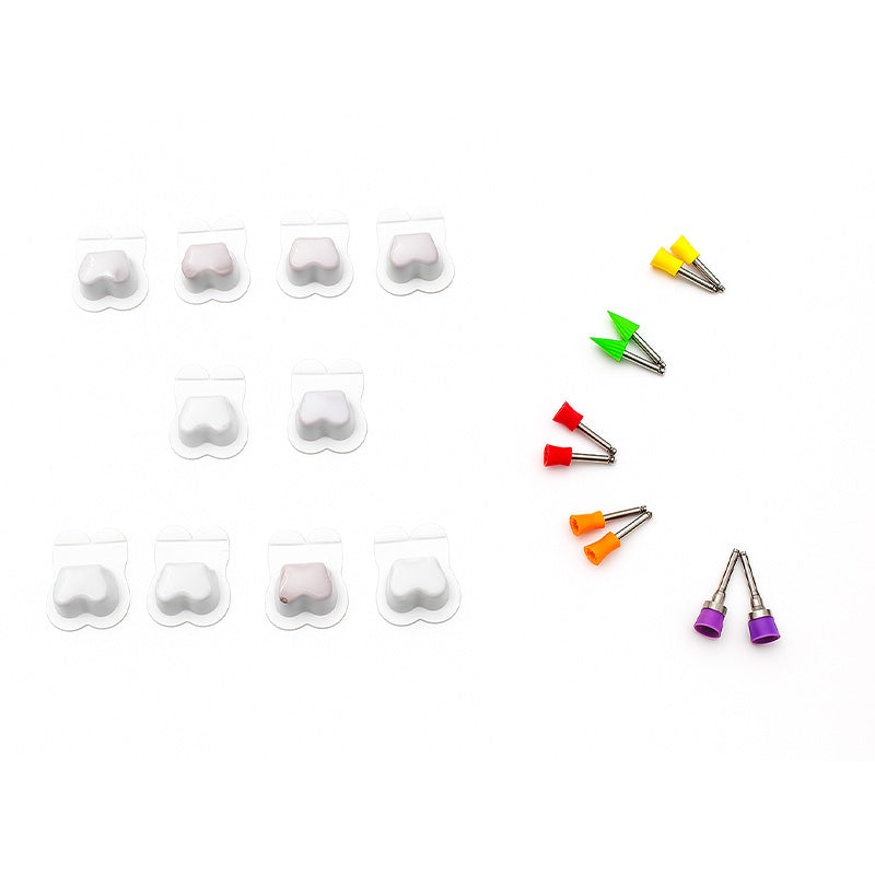LD Prophy Paste with Dental Polishing Cups for preventive dentistry, shown with polishing cups and paste in a dental setting.